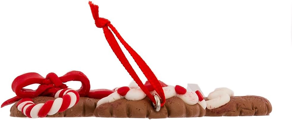 Kurt Adler 4-Inch Claydough Gingerbread Ornament, Set of 4