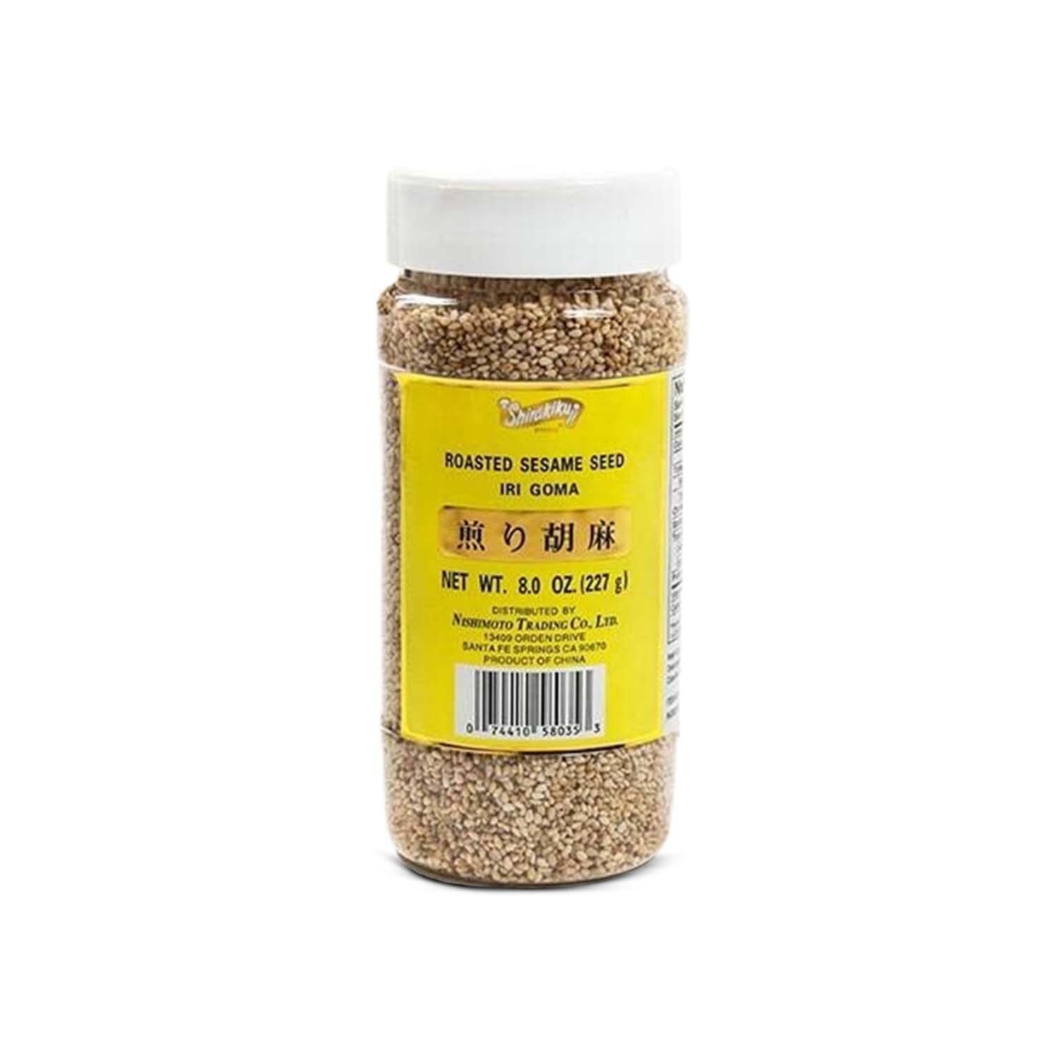 Shirakiku Roasted Sesame Seeds (IRI GOMA) | Perfect for Salad, Sushi, and Noodles Topping | Toasted Sesame Seeds with an Enticing Aroma, Flavor