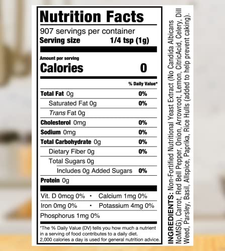 Benson’s - Table Tasty Salt Substitute, Salt-Free Gourmet Popcorn Seasoning, No Potassium Chloride, No MSG, Gluten Free, 2 Pound Bag