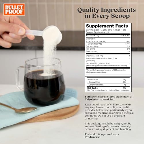 Bulletproof Innerfuel Prebiotic Fiber Powder, Unflavored, 13.4 oz