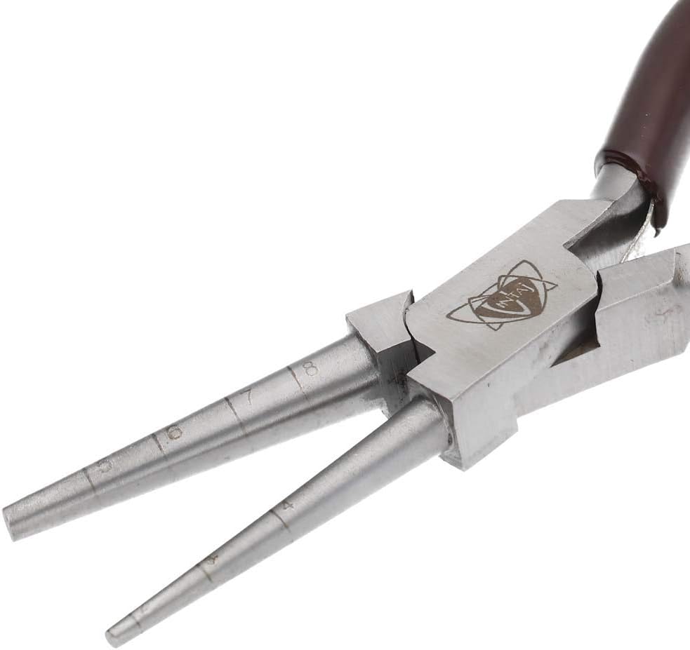 The Beadsmith Vintaj Loop Rite Pliers – Make Perfect Wire Loops in 7 Sizes (2–8mm), Jewelry Making Tool for Jump Rings