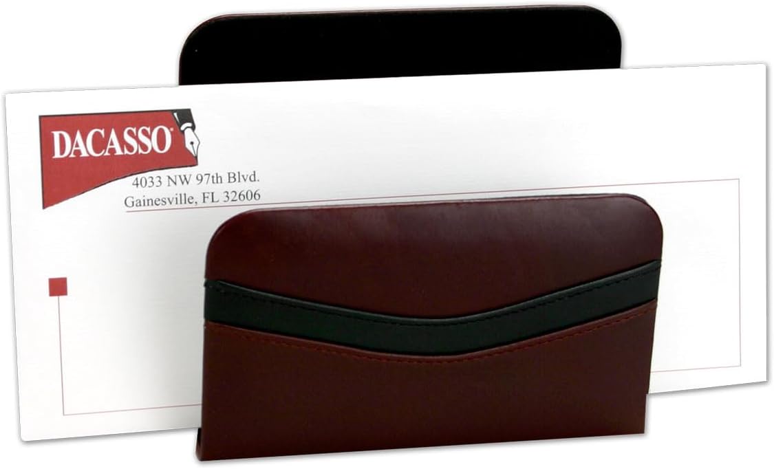 Dacasso Burgundy Leather Desk Set, 8-Piece