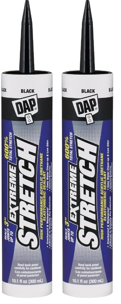 DAP Extreme Stretch Acrylic Urethane Premium Elastomeric Sealant, White, 10.1 Oz (7079818715)