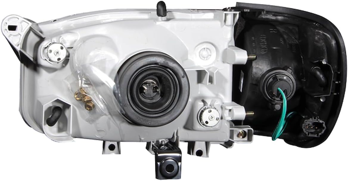 ANZO USA 111051 Crystal Headlight Set w/Corners-Black