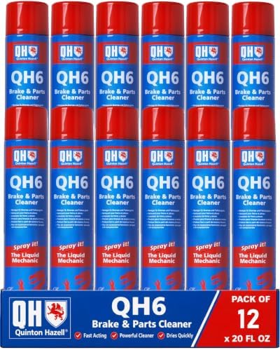 Quinton Hazell QH6 Brake Cleaner Spray Can 20.3 fl oz, Non-Chlorinated | Fast Drying Automotive Brake Parts Cleaner, High Strength Formula for Professional and DIY Use