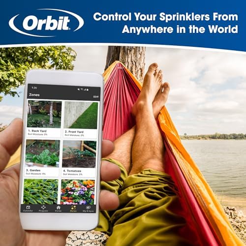 Orbit B-hyve XR Smart Sprinkler Timer - 8-Zone - WiFi-Enabled Indoor/Outdoor Irrigation Controller - App Control - Weatherproof Watering System