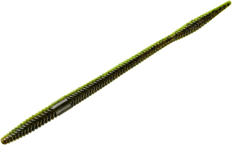 YUM Mighty Worm Straight-Tail Soft Plastic Bait Fishing Lure, 10.5 Inch Length, 5 per Pack