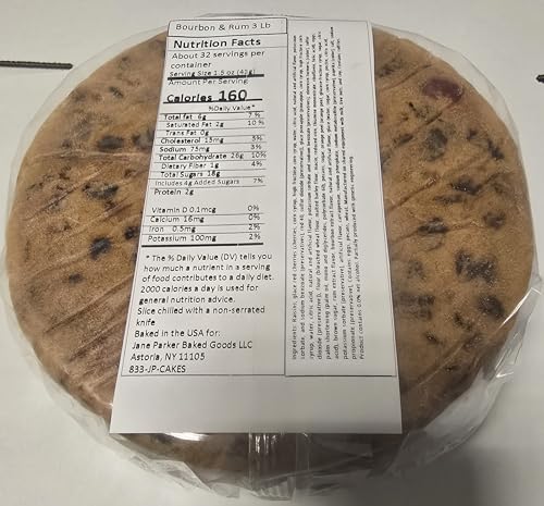 Jane Parker Fruitcake Bourbon & Rum Fruit Cake 3 Pound (48 Ounce) Ring in a Collectible Holiday Tin-Holiday-Christmas Cake-The Best Fruitcake You