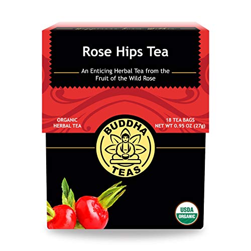 Buddha Teas Organic Hawthorn Berry Tea - OU Kosher, USDA Organic, CCOF, 18 Bleach-Free Tea Bags