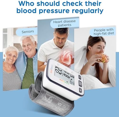 LotFancy Wrist Blood Pressure Monitor for Home Use