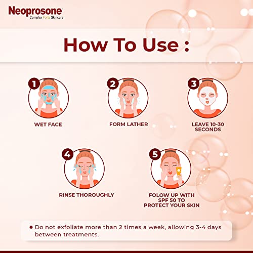 Neoprosone, Skin Brightening Soap | 2.02 oz / 80 g | Hyperpigmentation Soap, Fade Dark Spots on: Body, Knees, Face, Armpits | with Glycerin (2.82 Ounce (Pack of 1))
