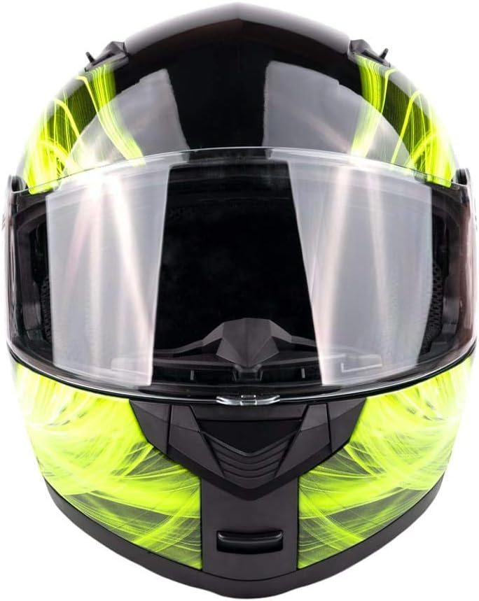 Adult Modular Motorcycle Helmet DOT w/Retractable Sunglass Full Face Flip-up Typhoon TH158