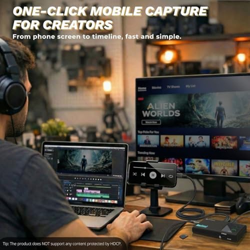 RecDual Dongle, Mini Standalone Dual-Input 1080p@60fps Video Recorder with 4K@60fps Passthrough