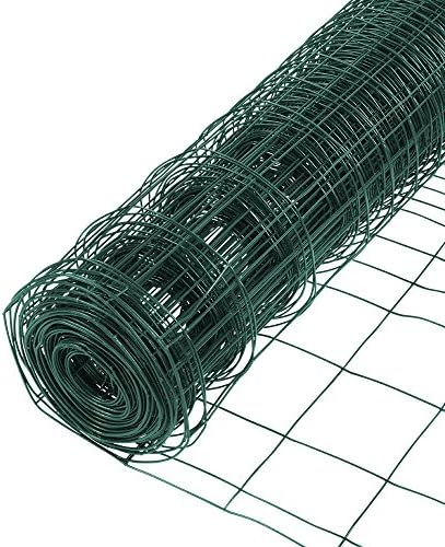 YARDGARD – 2 in. x 3 in. Mesh Welded Wire Fence – 24 in. x 50 ft. 16‑Gauge Green Vinyl Coated Galvanized Steel – for Animal Enclosures