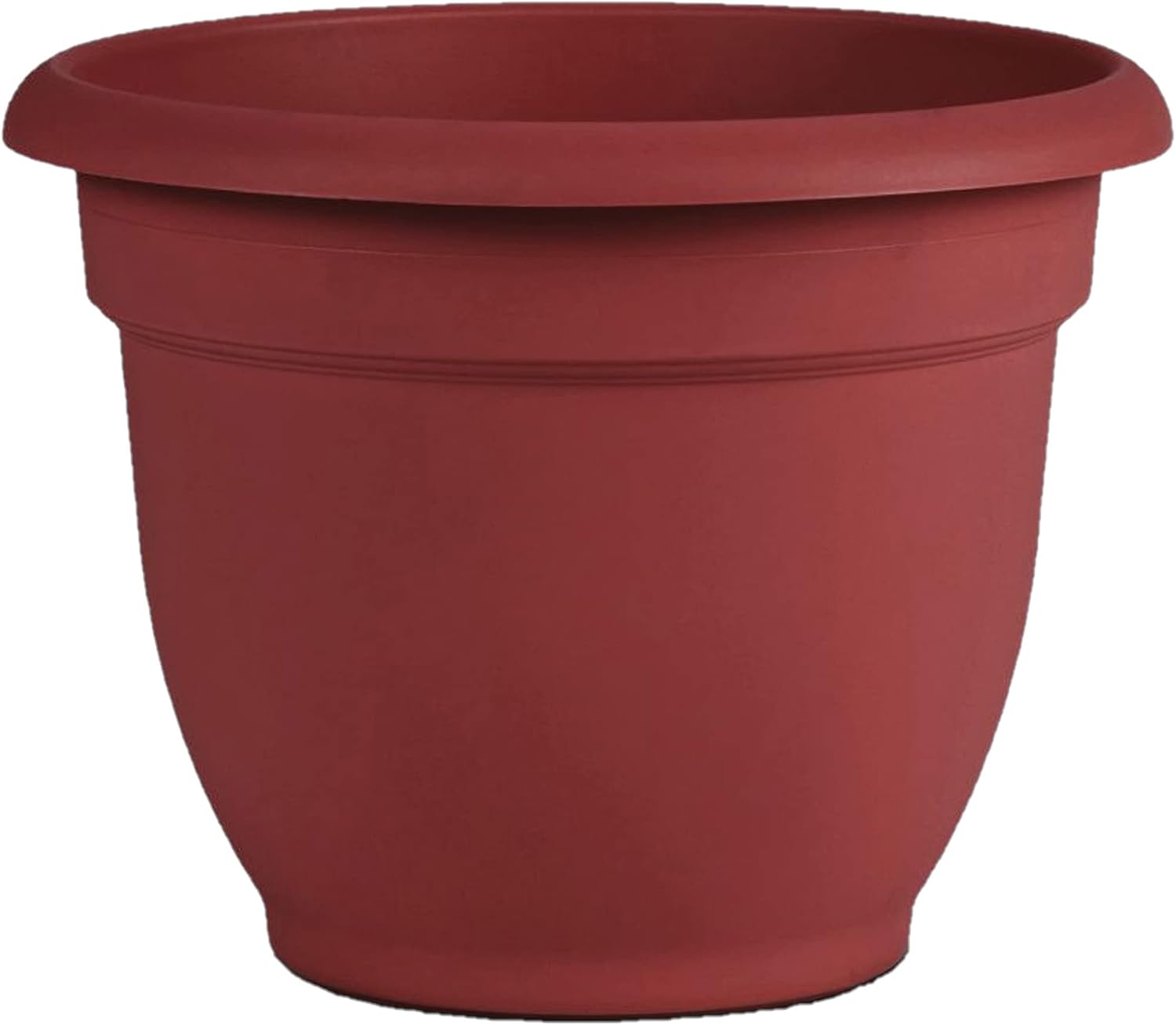 Bloem Ariana Pot Planter: 16" - Black - Durable Resin Pot, for Indoor and Outdoor Use, Gardening, Self Watering Disk Included, 6 Gallon Capacity