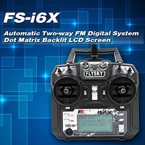 GoolRC Flysky FS-i6X 2.4GHz 10CH AFHDS 2A RC Transmitter Controller with FS-iA10B Receiver for RC Drone Airplane Helicopter