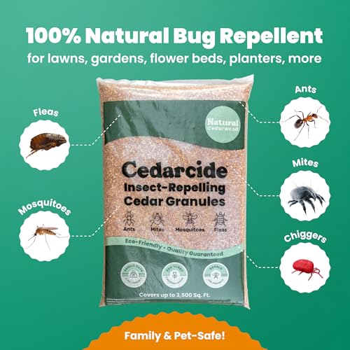 Cedarcide Original Cedar Granules – Cedar Chips for Home & Garden | Repels Ants, Aphids, Spiders