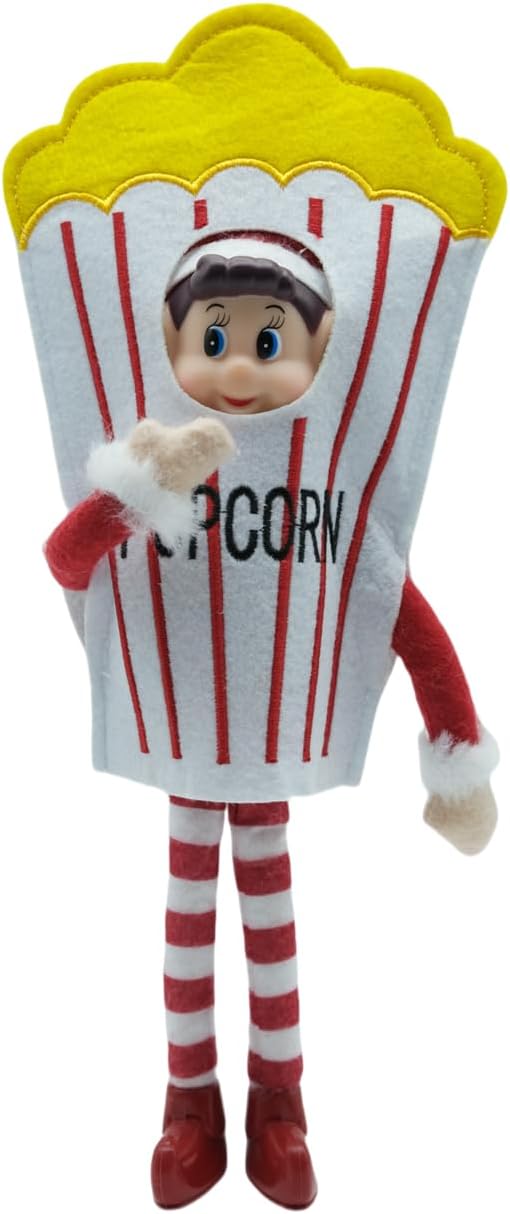 LovelfStory Christmas Sweet Popcorn Elf Doll Accessories Clothes