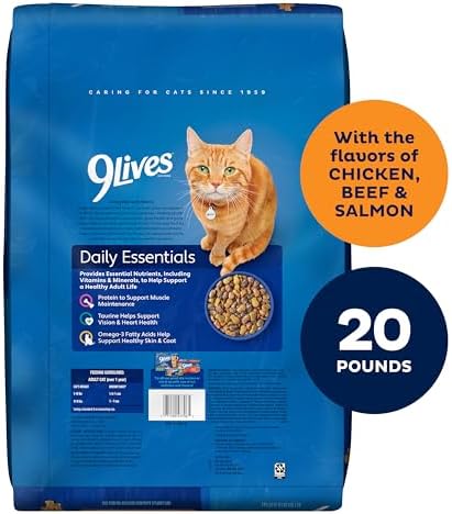 9Lives Daily Essentials Dry Cat Food, 20 Pound Bag