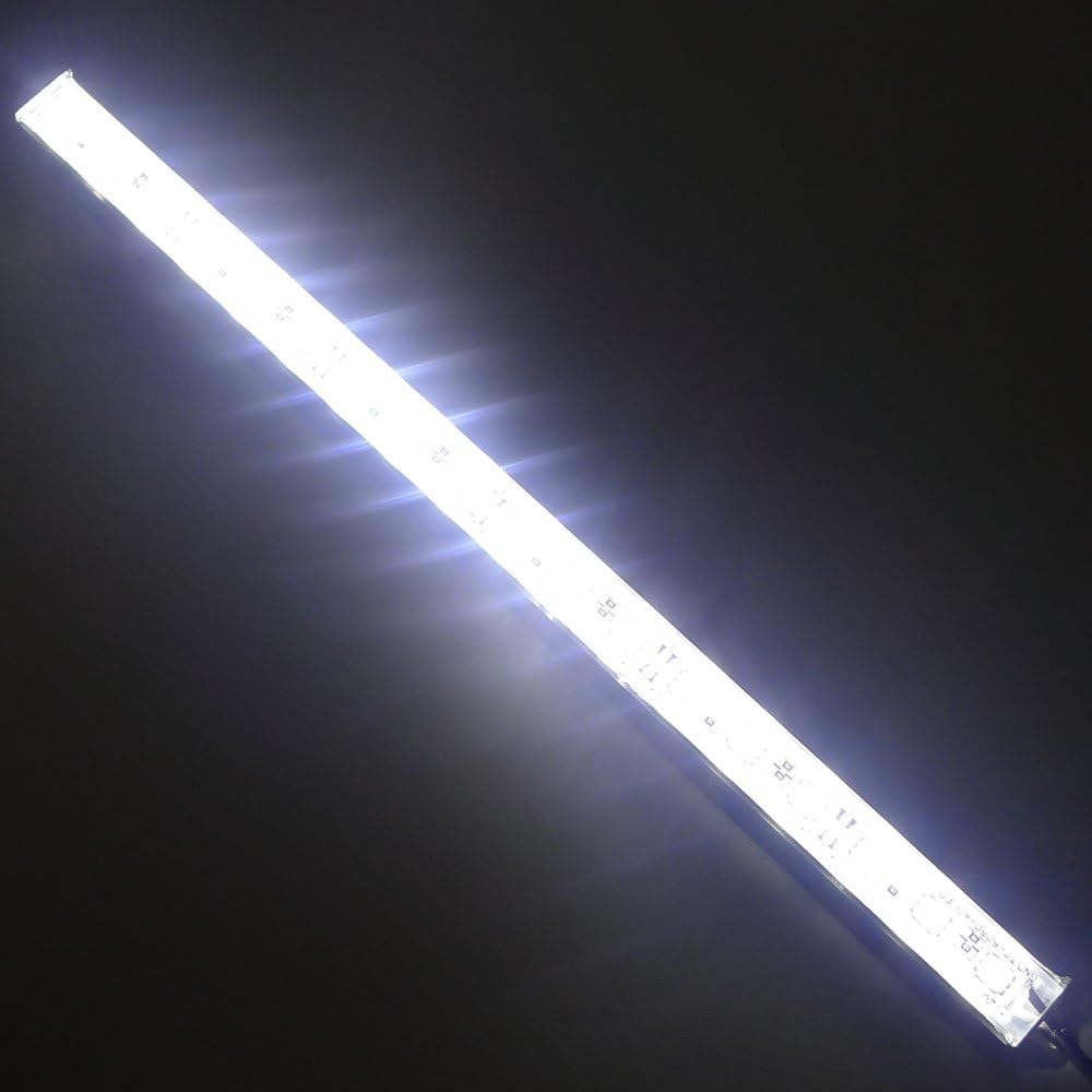 12" Blue 460nm LED Aquarium Fish Tank Light SMD5050 Waterproof IP67 | 18LEDs Aluminum LED Lighting 12V DC Grow Plant Light Bar Marine Reef Aquariums Lighs (No Adapter and Dimmer)