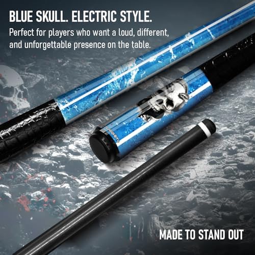 CUEBOTS Glass Fiber Cue, Glass Fiber House Cue Stick, Club Cue, Cue for Beginners, Durable Uni-QR, 3/8-10, 5/16-18 Joint, Long Lasting Glassfiber Shaft, 7-Layer Microfiber Tip