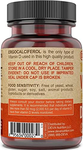Deva Vegan Vitamins Vitamin D 800Iu Vegan 90 Tab