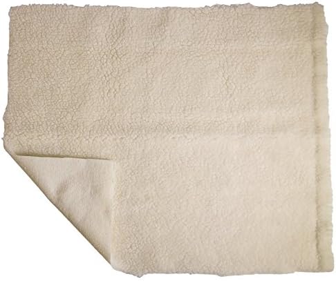 PCP Synthetic Sheepskin Fleece with Bed Pad, Wheelchair Cushion, Pressure Relief, Off-White, 30 Inch x 40 Inch