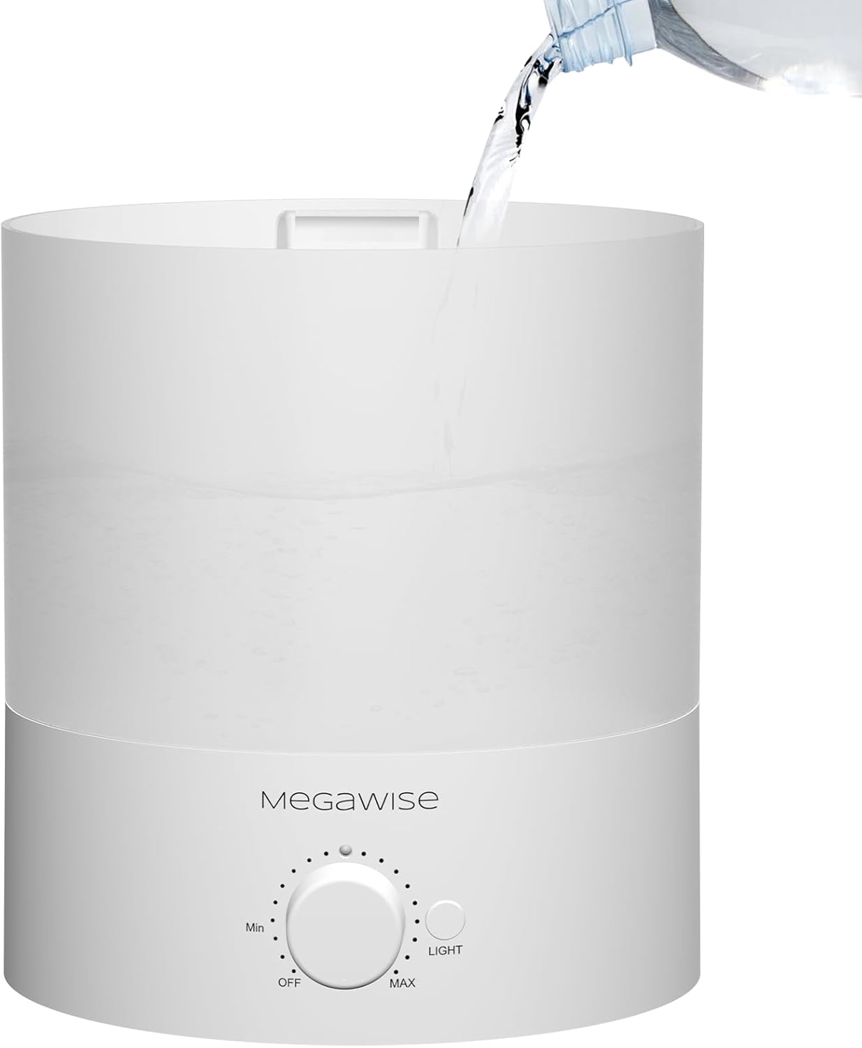 MEGAWISE 1.5L Cool Mist Humidifier for Bedroom, 25dB Quiet