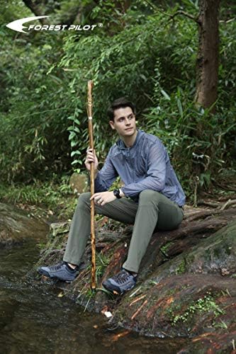 FOREST PILOT Root Head Wooden Walking Stick with Old Man Face Carving(Nature Color, 55 Inches, 1 Piece