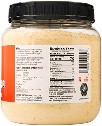 PBFIT, Peanut Butter Powder, 24 oz. (3 Count)