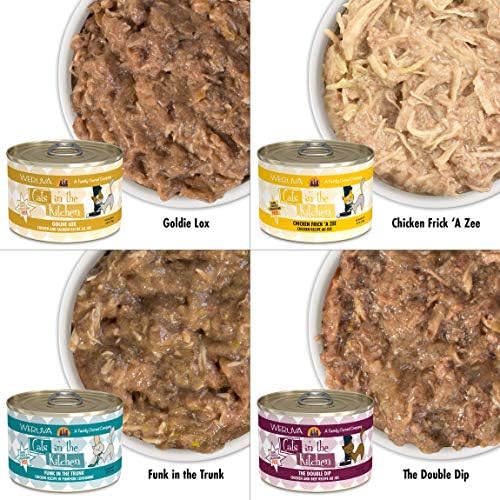 Weruva Cats in The Kitchen Goldie Lox an The 3 Fares Variety, 6oz, 24 Pack