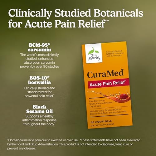 Terry Naturally CuraMed Acute - Muscle Soreness & Pain Relief - 60 Count
