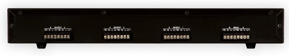 Theater Solutions TS6DV Dual Input 6 Zone Speaker Selector Box Volume Controls