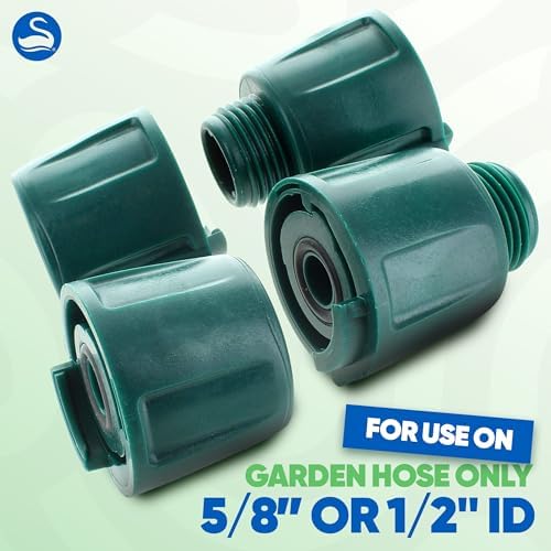 Swan Hoselink 2-Way Heavy Duty Hose Splitter, Quick Connect Fittings for Garden Hose, Leak-Proof Outdoor Faucet Adapter