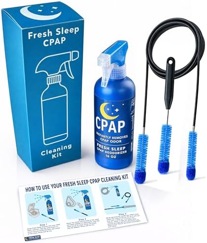 Equipment Cleanser and Deodorizer and Brush Set Combo, Removes Odors, Gentle Formula, Easy Application