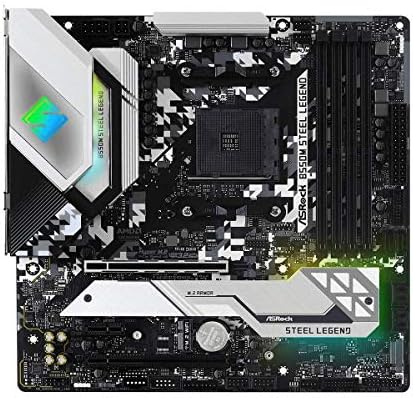 ASRock B550M-HDV Socket AM4 Micro-ATX Motherboard, Supports AMD Ryzen 5000/4000/3000 Series Processors, DDR4 4733+(OC), PCIe 4.0, Gigabit LAN