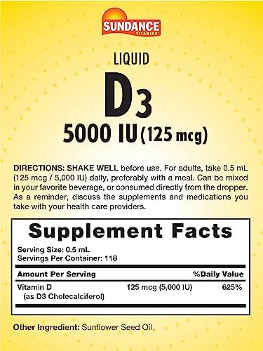 Sundance Vitamin D3 2000 IU | 60 Quick Release Softgels