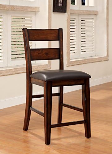 Furniture of America Dallas 9 Piece Transitional Pub Set, Dark Cherry