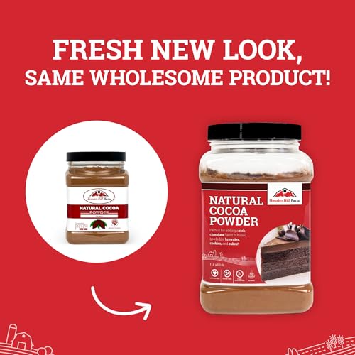Hoosier Hill Farm Natural Cocoa Powder, Unsweetened, 1LB (Pack of 1)