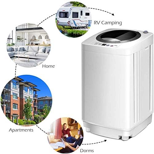 Giantex Portable Washing Machine, Full Automatic Washer and Dryer Combo
