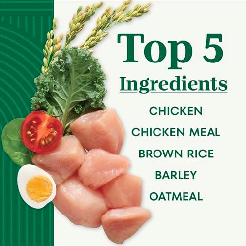 Nutro Natural Choice Small Breed Dry Dog Food, Chicken & Rice, 5 lb | Non-GMO, Real chicken #1 ingredient, no corn, wheat, soy, Omega-3 & 6 for soft shiny coat, supports energy, bones & muscles