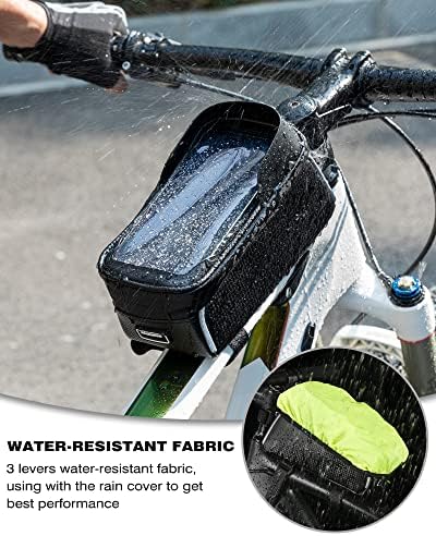 ROCKBROS Bike/Bicycle Phone Front Frame Bag, Waterproof