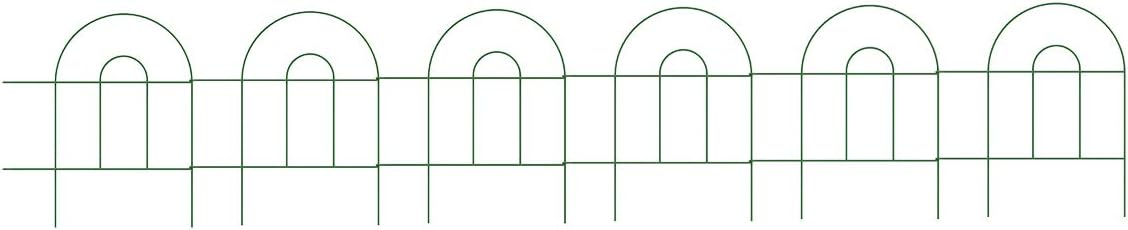 Origin Point Gard'n Border Round Folding Fence, Green, 10-Inch x 10-Feet