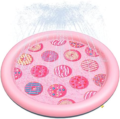 Peteast Dog Pool, Anti-Slip Splash Pad for Dogs, 67 in, Blue