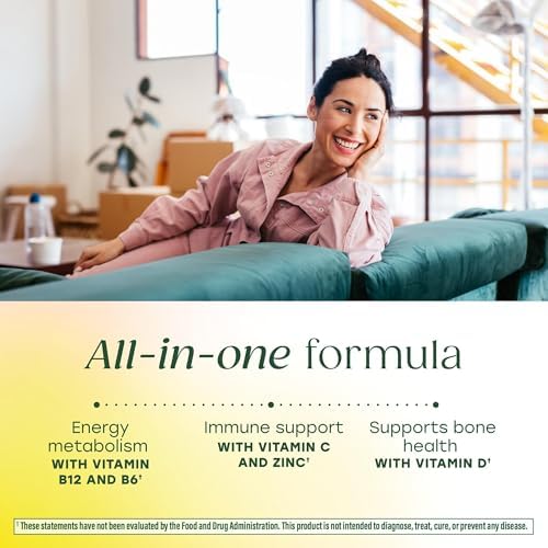 MegaFood One Daily Multivitamin for Women 40+ with 22 Nutrients, 30 Tablets | Immune Support, Cellular Energy, Muscle & Bone Health, Methylated B12, Methylfolate, Vitamin D3, C and Zinc, 30 Servings