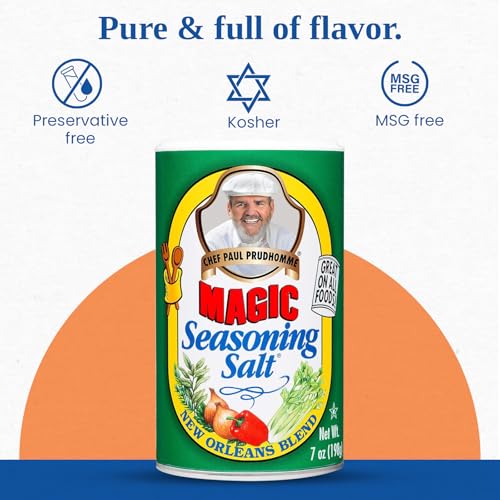 Chef Paul Magic Seasoning Salt | All-Purpose Seasoned Salt | Seasoning Salt for Meat