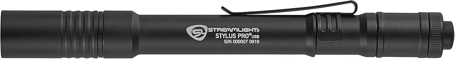 Streamlight 66149 Stylus Pro UV LED Penlight with Holster, Black