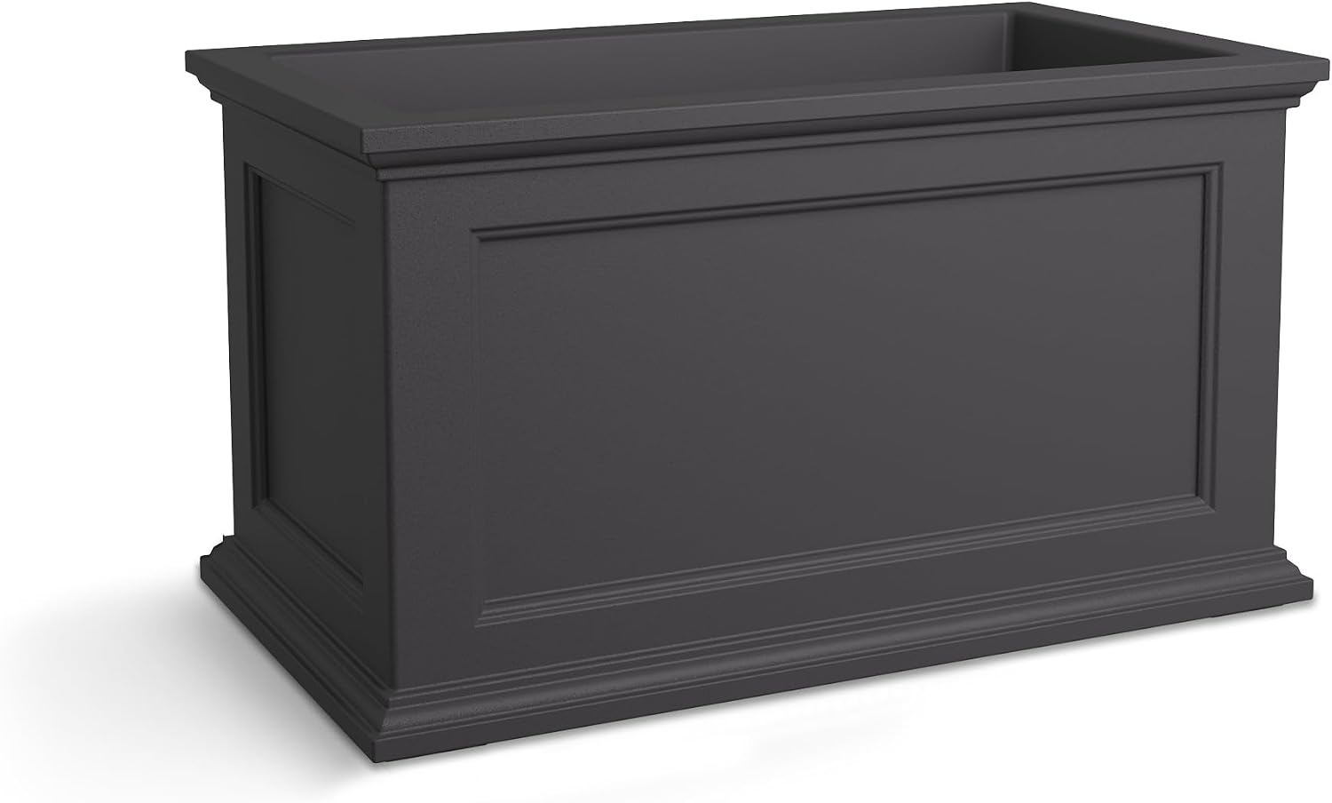 Mayne Fairfield 16in Self-Watering Square Planter, Black