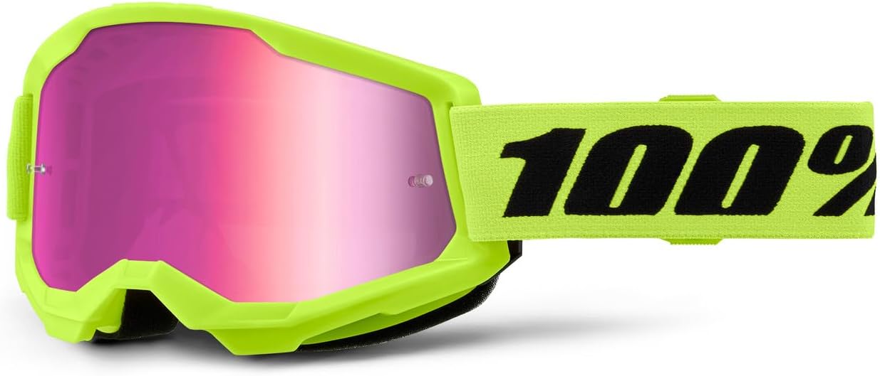 100% STRATA 2 Goggles - Sports Goggles for Motocross & Mountain Biking - Eyewear for Bike Riders - Motocross Eyewear for Men