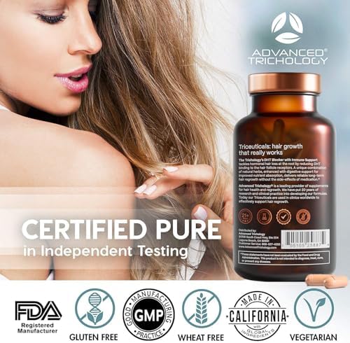 DHT Blocker - Hair Growth Supplement for Genetic Thinning for Men and Women | Guaranteed